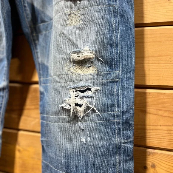 Adriano Goldschmied AG Men’s “The Protégé” JeansDistressed Slim Straight Leg